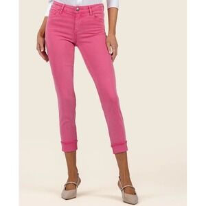KUT From the‎ Kloth Amy Crop Straight Leg Jeans Women's Size 8 Stretch Pockets